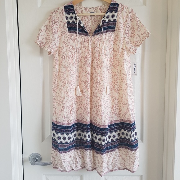 New With Tags Old Navy Boho dress with tassels - Picture 1 of 7